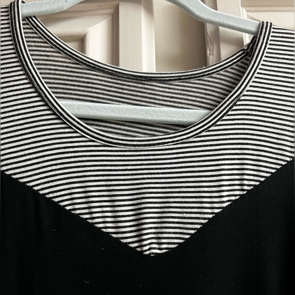 Black Cold Shoulder Top